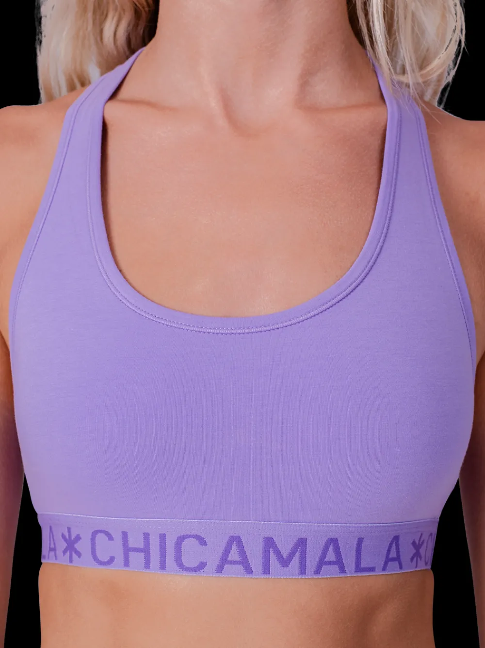 Dames 1-pack Racerback Effen-Muchachomalo Hot