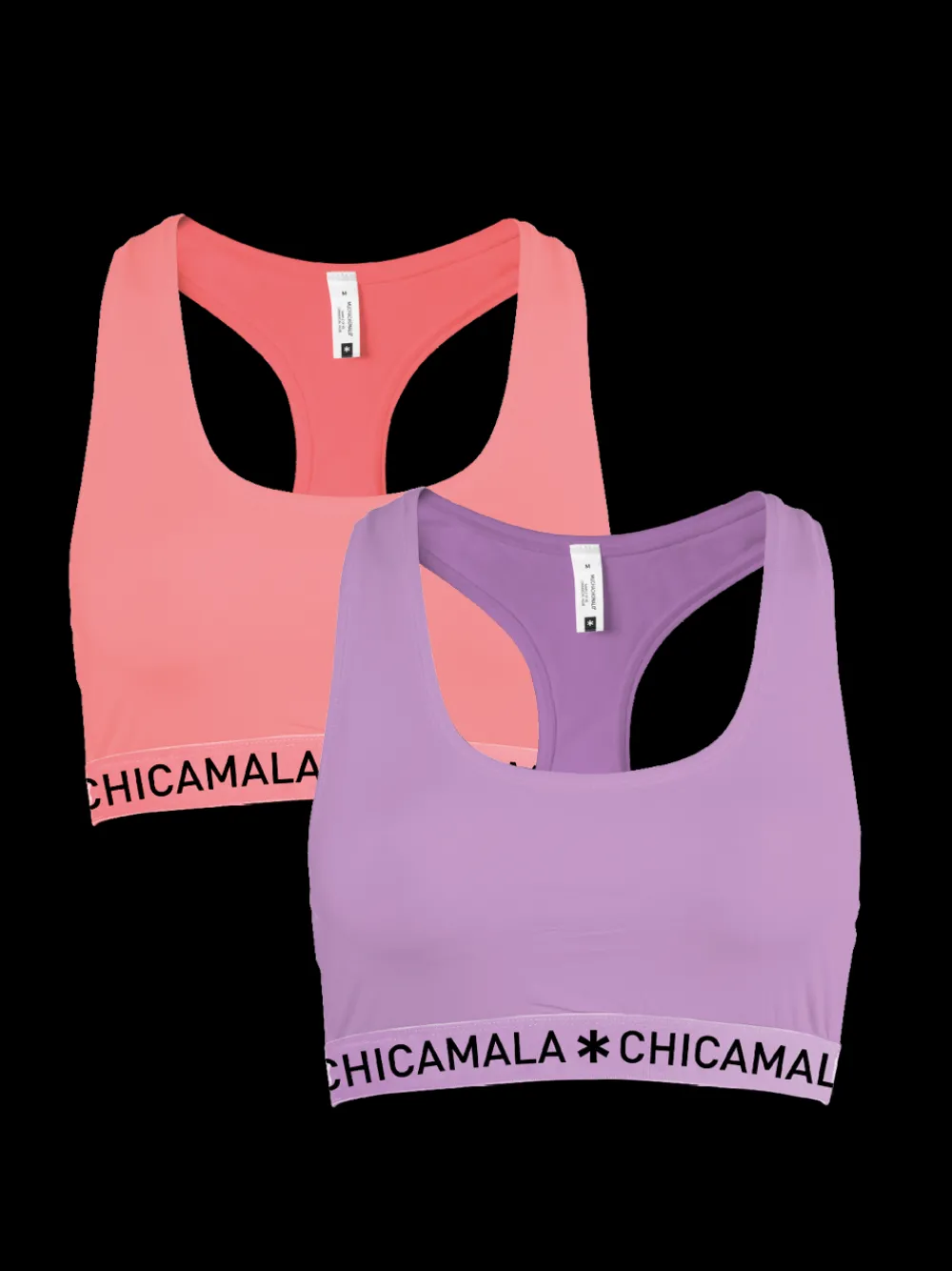 Dames 2-pack Racerback Effen-Muchachomalo Hot