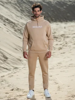 Heren Hoodie Beige-Muchachomalo Sale