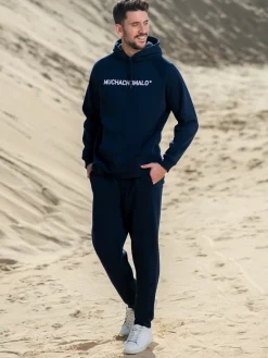 Heren Hoodie Blauw-Muchachomalo