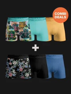 Heren 3+3-pack Boxershorts-Muchachomalo