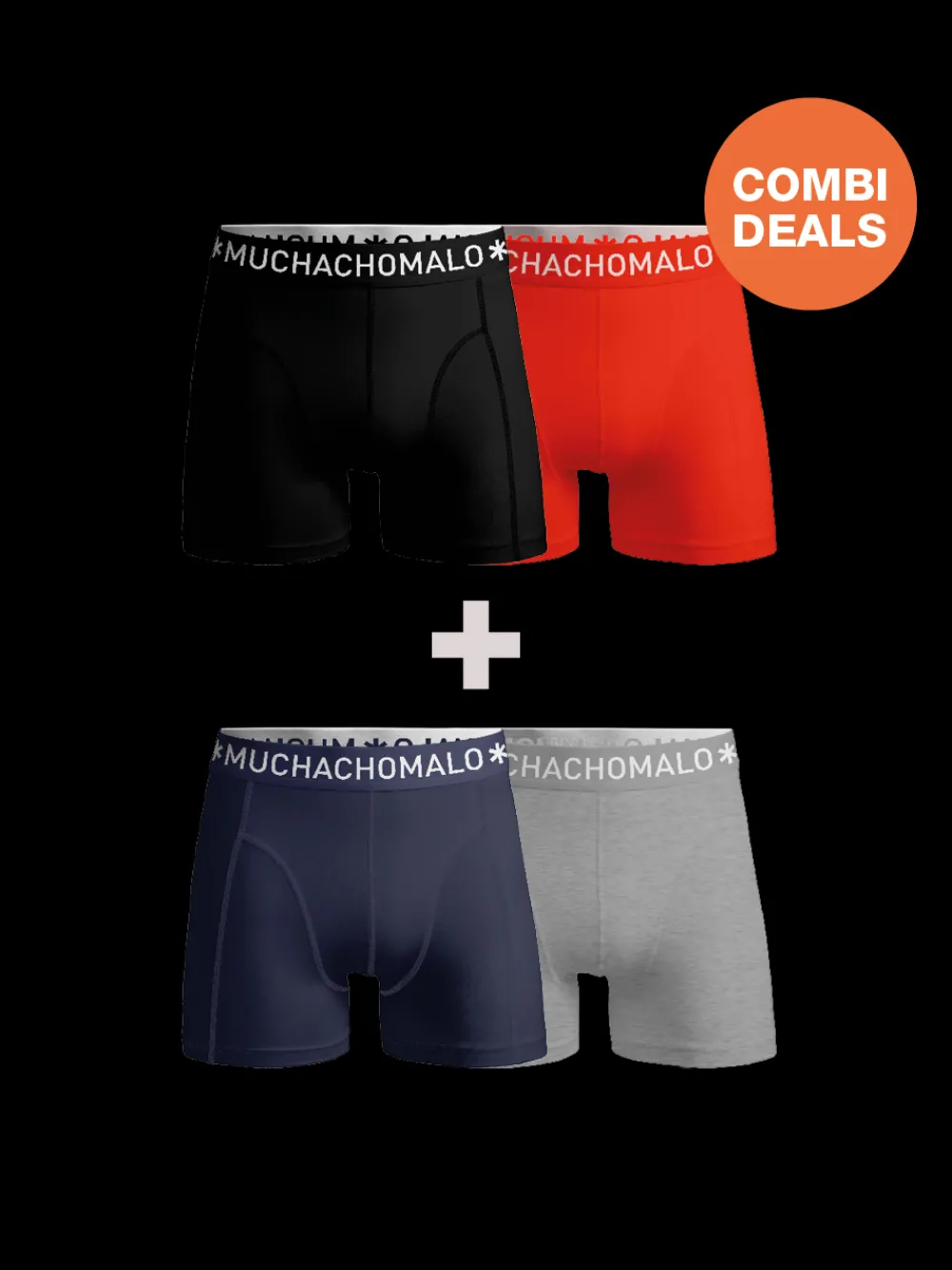 Heren 2+2-pack Boxershorts-Muchachomalo New