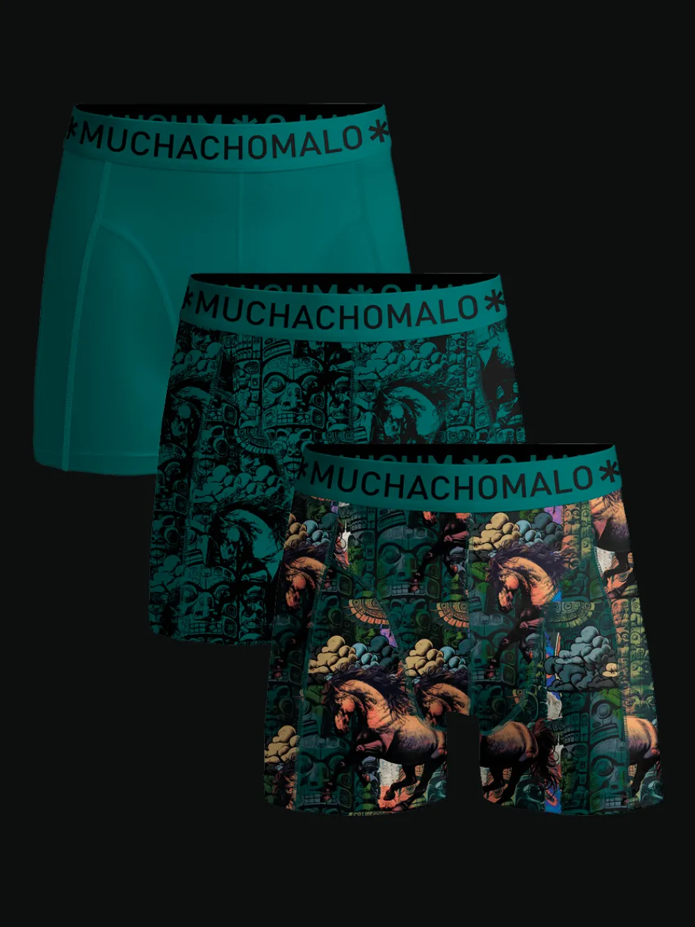 Heren 3-pack Boxershorts-Muchachomalo Online