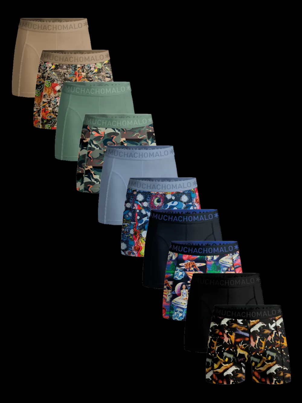 Heren 10-pack Boxershorts-Muchachomalo Outlet