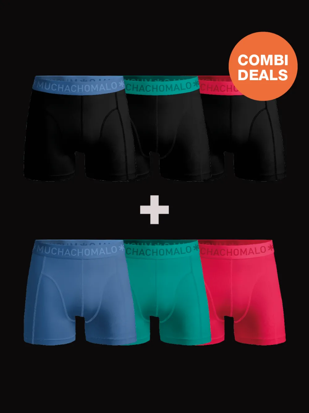 Heren 3+3-pack Boxershorts-Muchachomalo Outlet