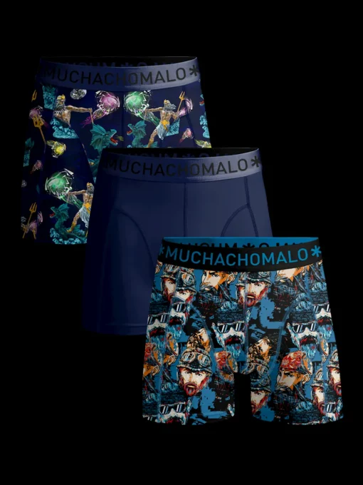 Heren 3-pack Boxershorts Biker Poseidon-Muchachomalo Sale