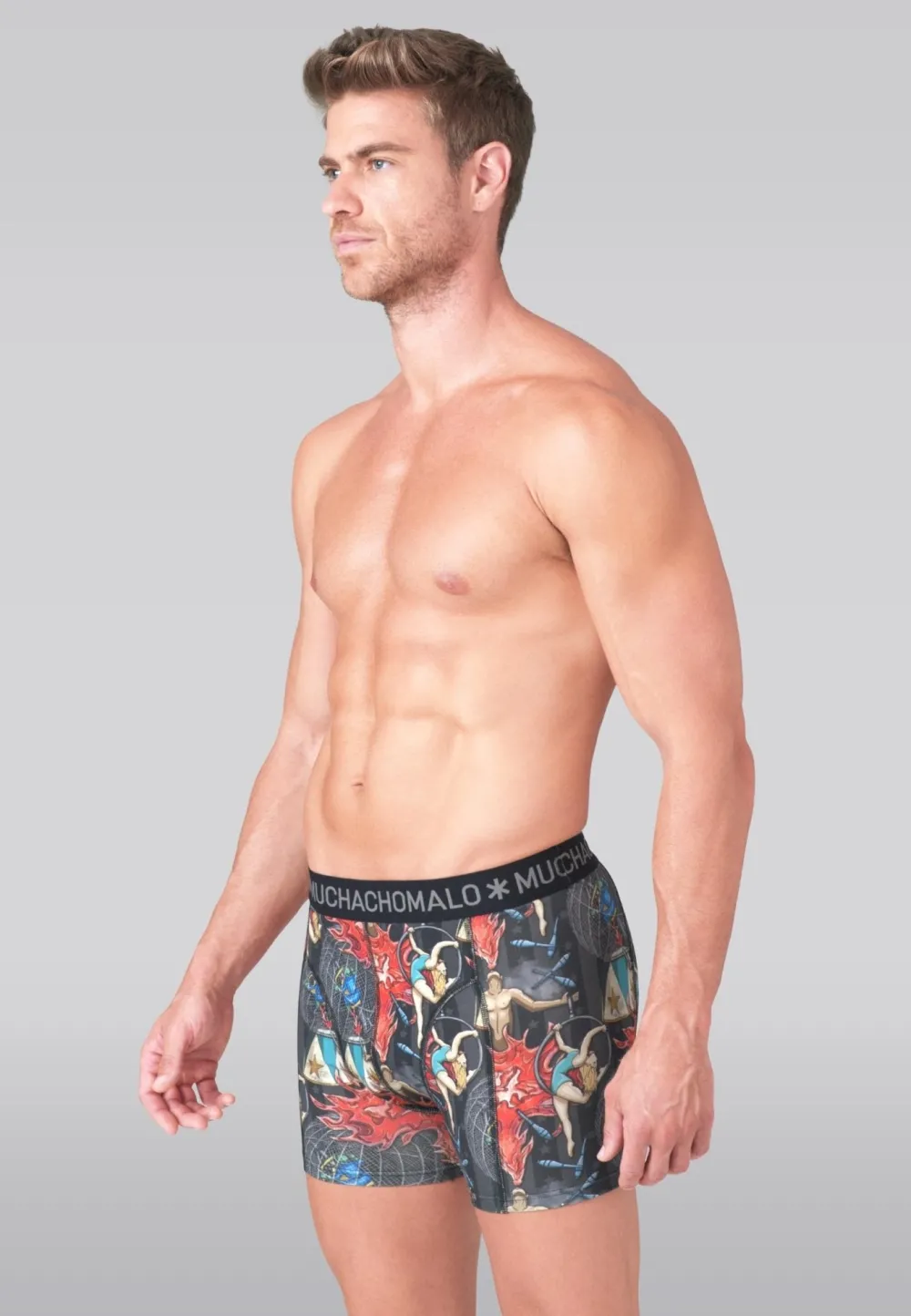 Heren 3-pack Boxershorts Circus-Muchachomalo Hot