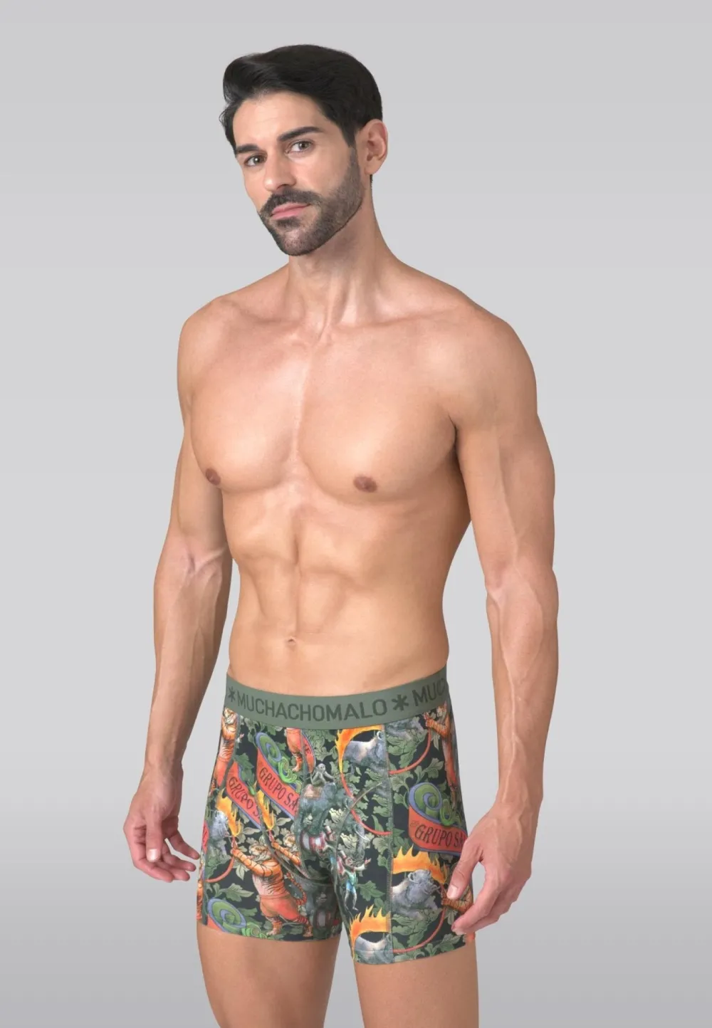 Heren 3-pack Boxershorts Circus Animals-Muchachomalo