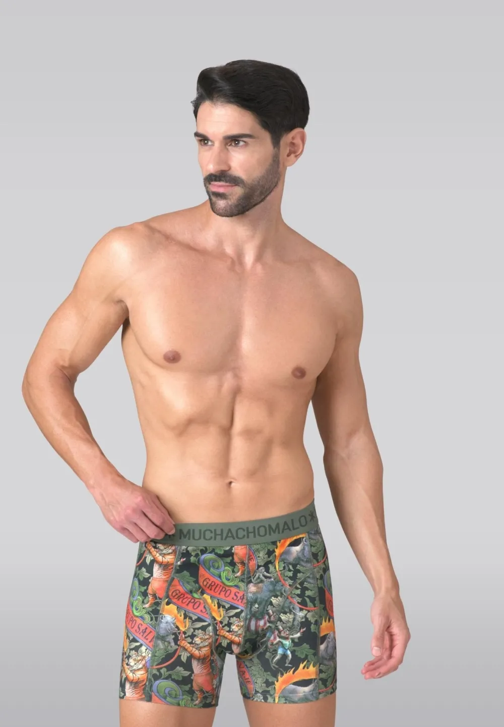 Heren 3-pack Boxershorts Circus Animals-Muchachomalo