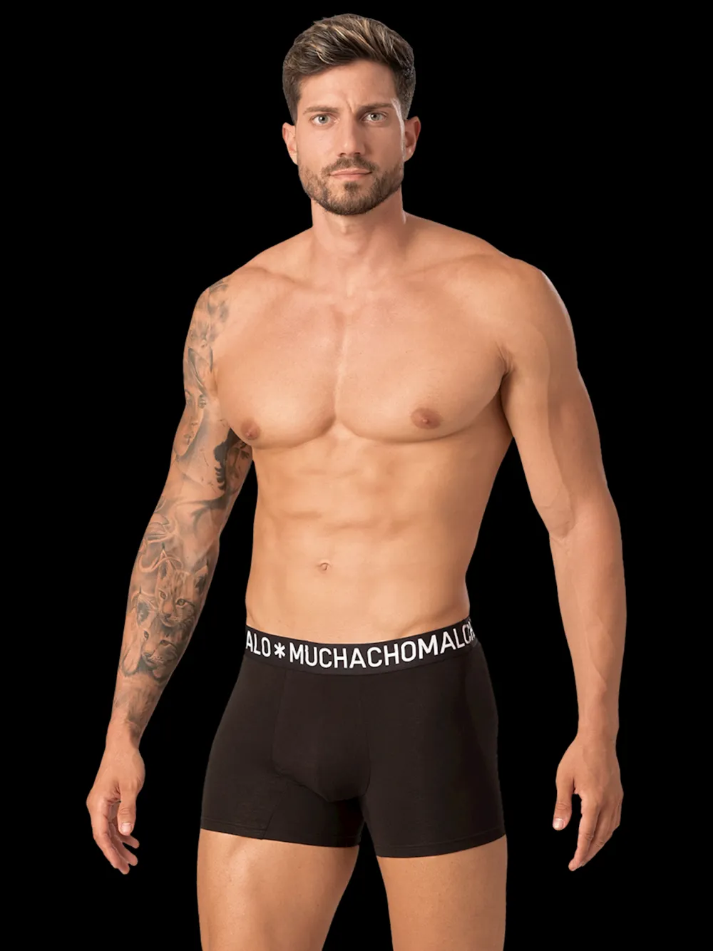 Heren 3-pack Boxershorts Effen Licht Katoen-Muchachomalo Clearance