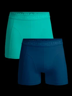Heren 2-pack Boxershorts Effen-Muchachomalo Clearance