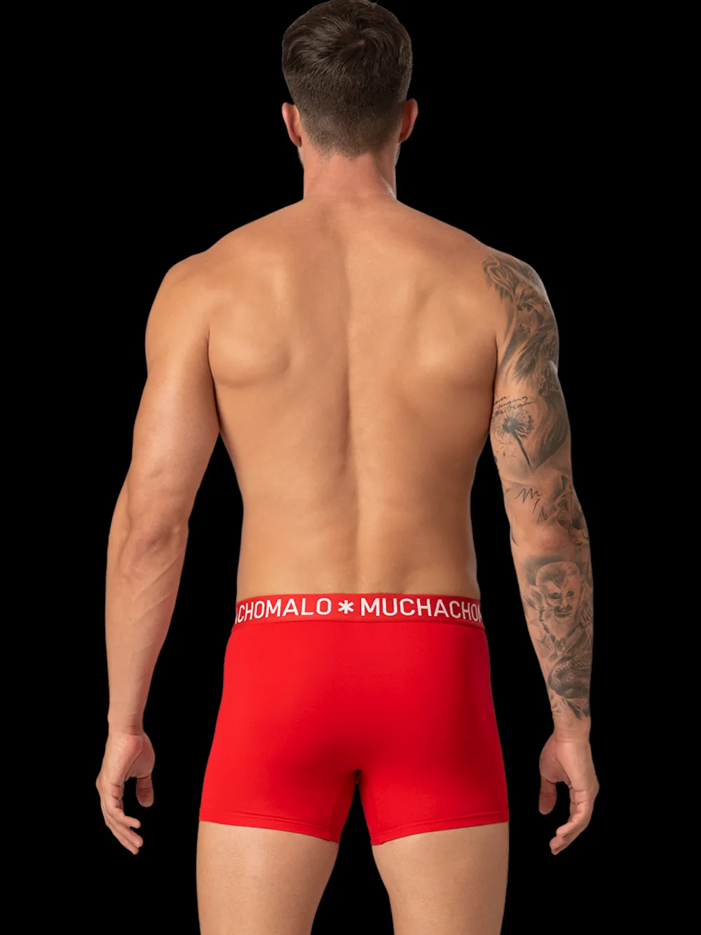 Heren 4-pack Boxershorts Effen Licht Katoen-Muchachomalo Outlet