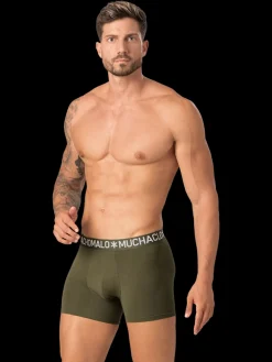 Heren 4-pack Boxershorts Effen Licht Katoen-Muchachomalo Outlet