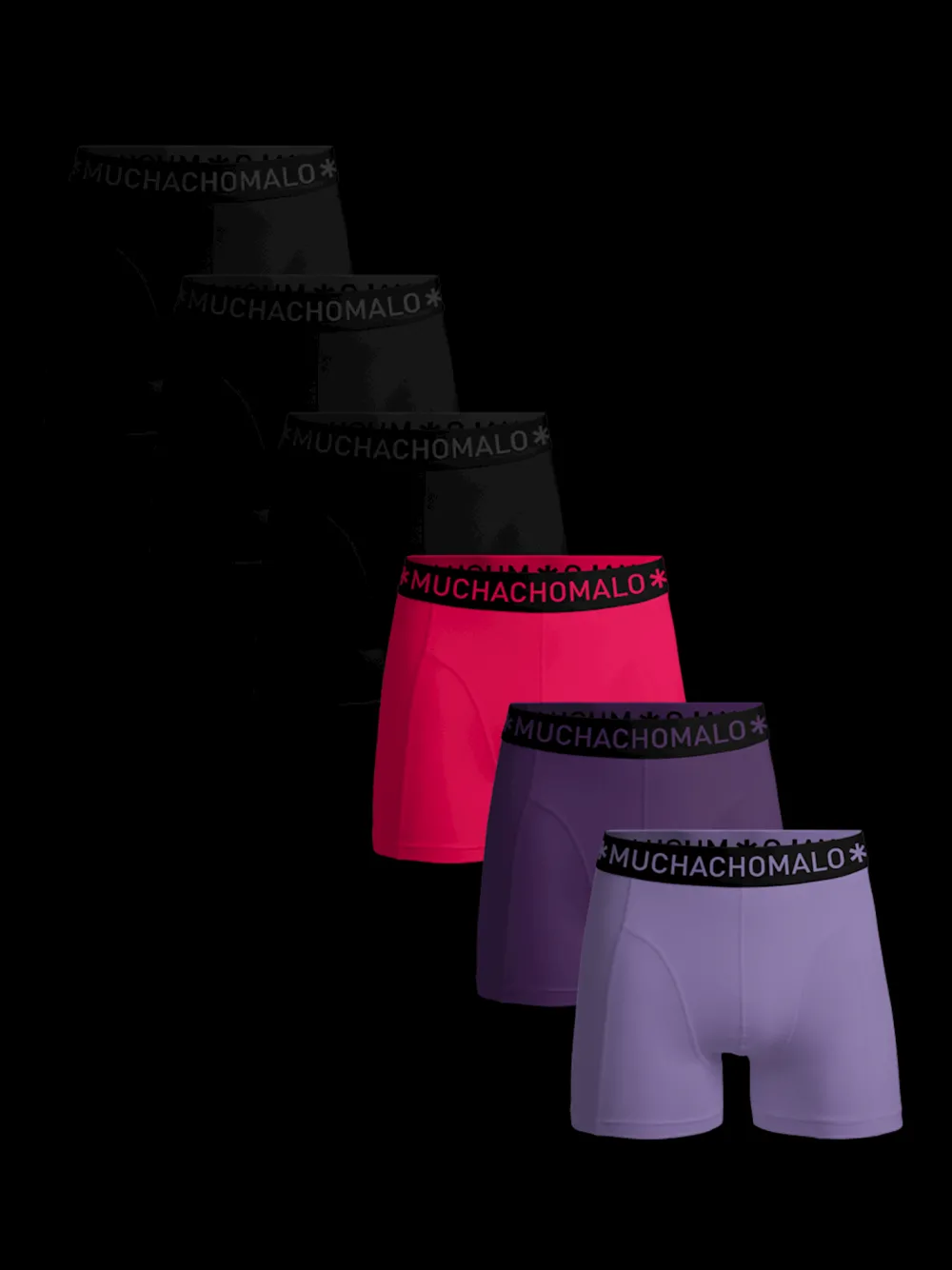 Heren 6-pack Boxershorts Effen-Muchachomalo Sale