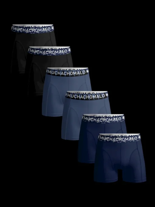 Heren 6-pack Boxershorts Effen-Muchachomalo Discount