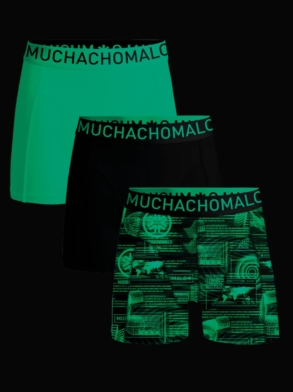 Heren 3-pack Boxershorts Microfiber-Muchachomalo Outlet