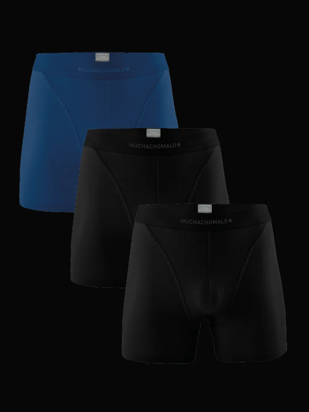 Heren 3-pack Boxershorts Pima Katoen-Muchachomalo Outlet