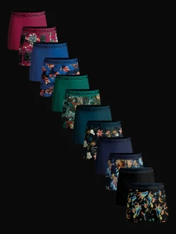 Heren 12-pack Boxershorts Print/Effen-Muchachomalo Online