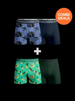 Heren 2+2-pack Boxershorts Print-Muchachomalo Discount