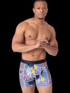 Heren 2+2-pack Boxershorts Print/Effen-Muchachomalo Online