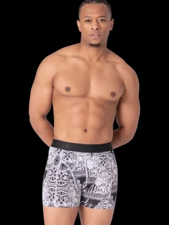 Heren 2+2-pack Boxershorts Print/Effen-Muchachomalo Online