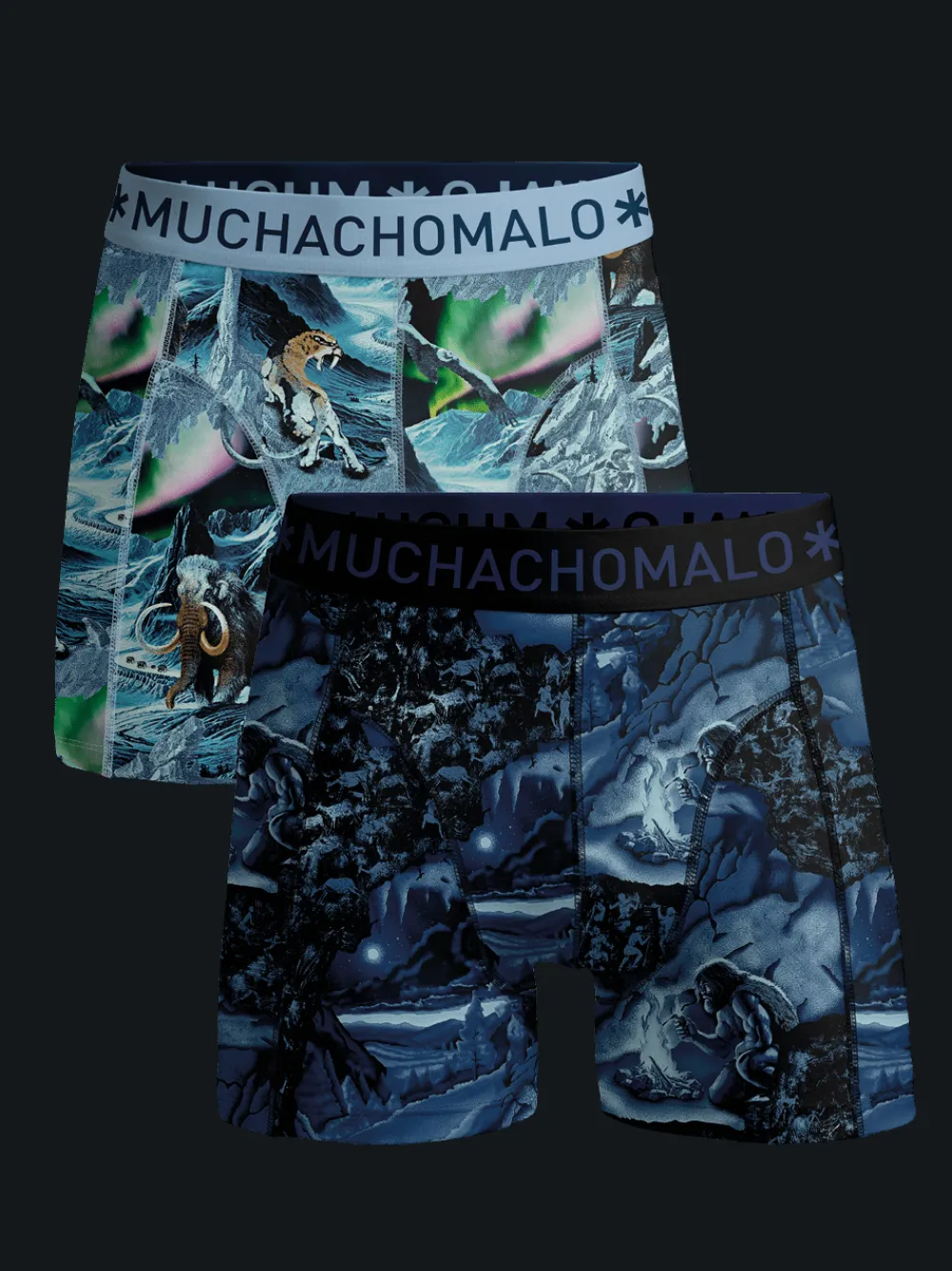 Heren 2-pack Boxershorts Prehistory-Muchachomalo Outlet
