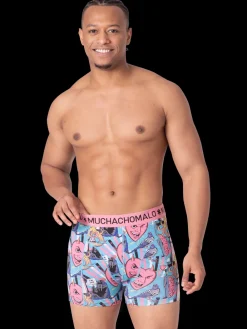 Heren 2+2-pack Boxershorts Print/Effen-Muchachomalo Best