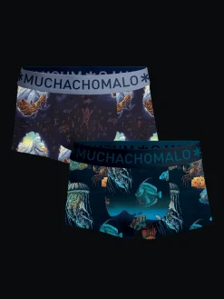 Heren 2-pack Trunks Deep Sea Mountaintops-Muchachomalo Clearance