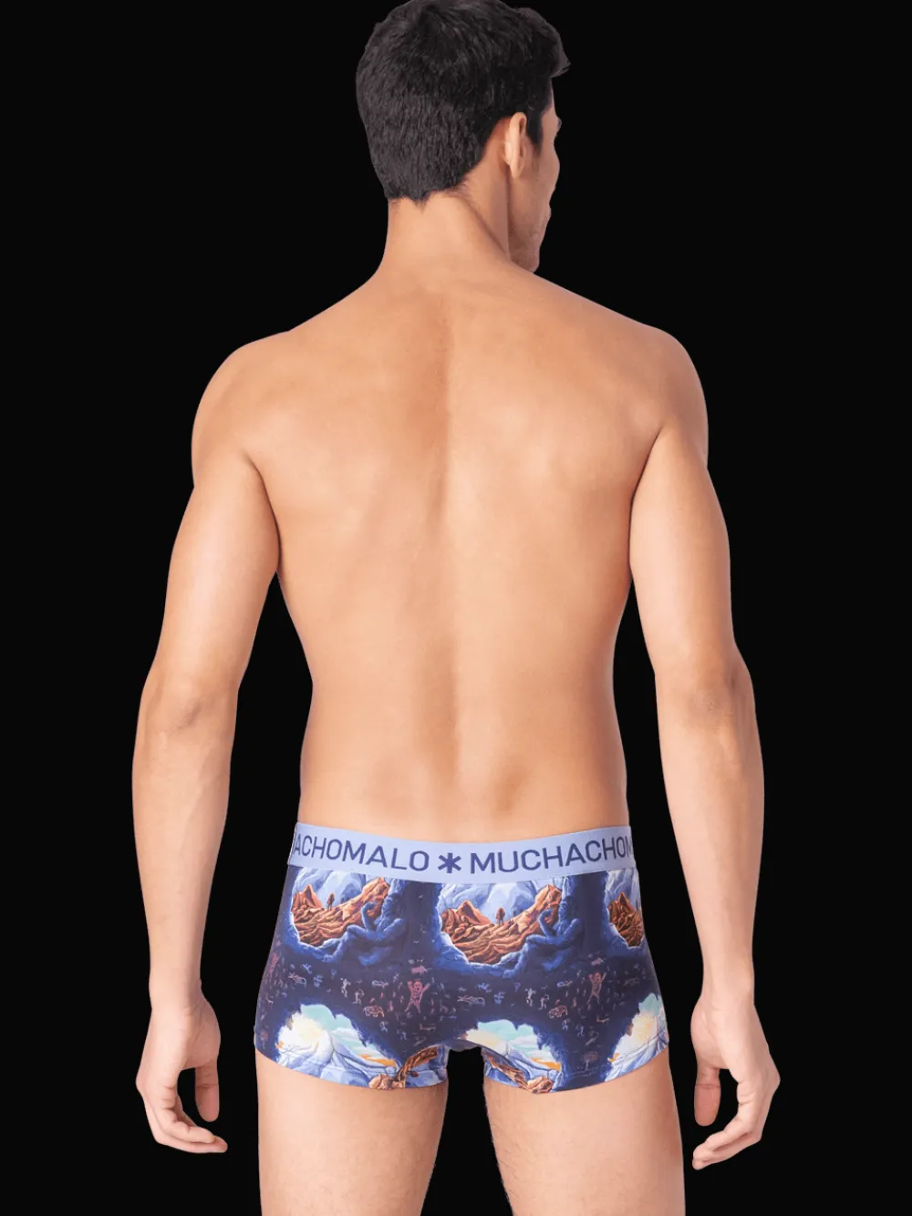 Heren 2-pack Trunks Deep Sea Mountaintops-Muchachomalo Clearance