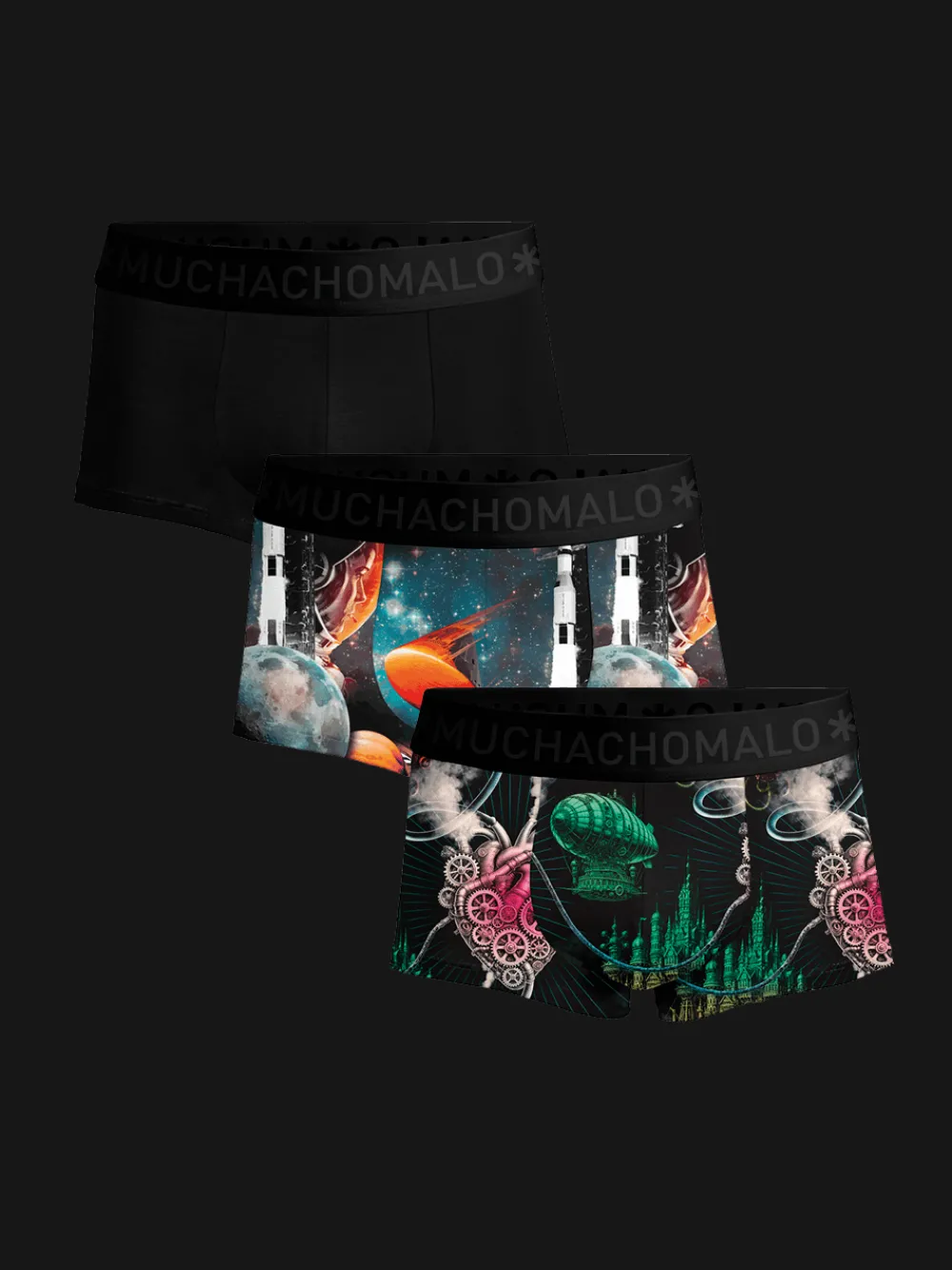 Heren 3-pack Trunks Modern Age-Muchachomalo Best