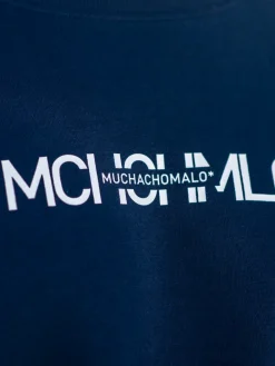 Heren Sweater Blauw-Muchachomalo Outlet