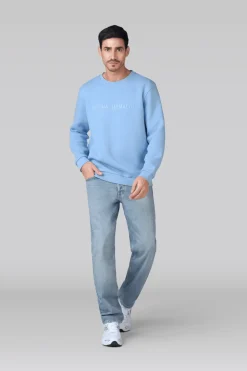 Heren Sweater Lichtblauw-Muchachomalo Discount