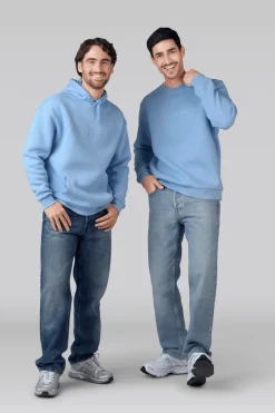 Heren Sweater Lichtblauw-Muchachomalo Discount