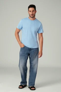 Heren T-Shirt Blauw-Muchachomalo