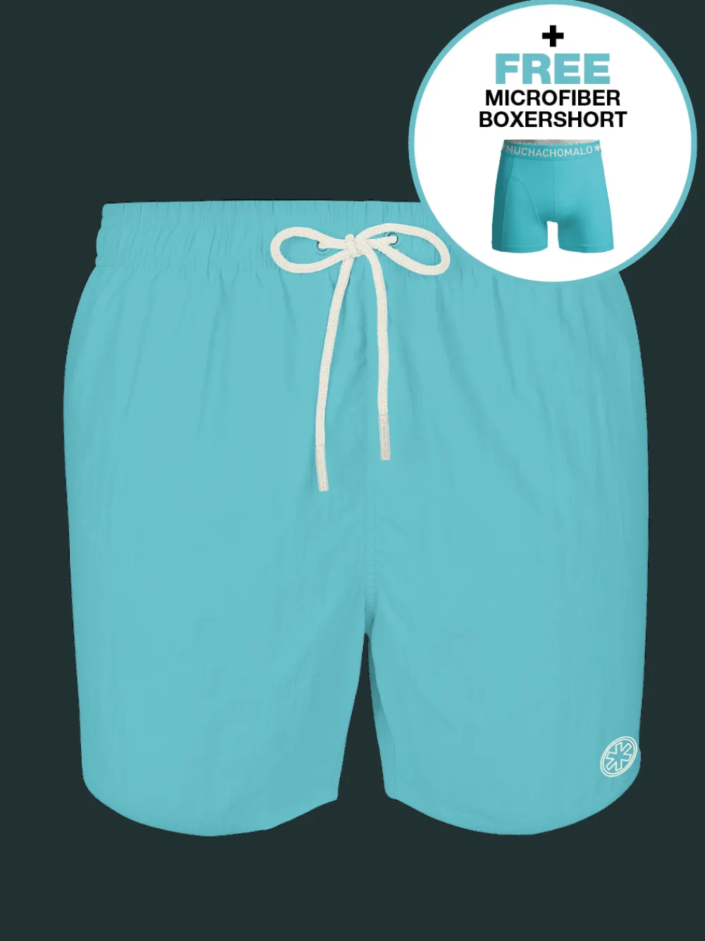 Heren zwembroek blauw-Muchachomalo New