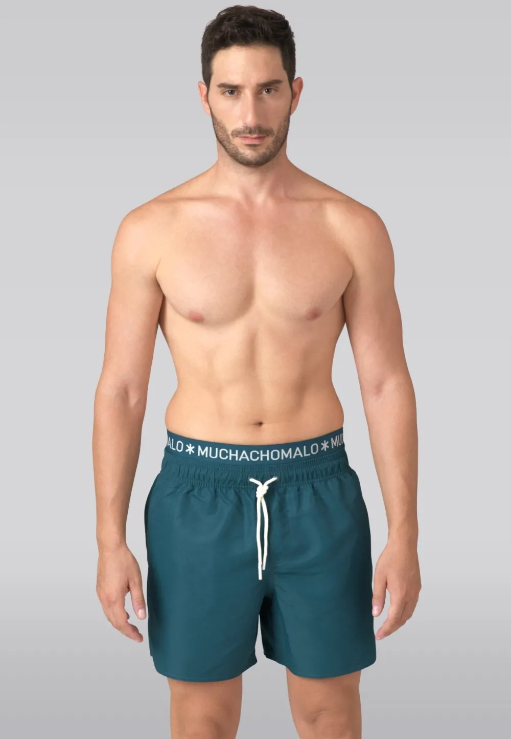 Heren zwembroek donkergroen-Muchachomalo Hot