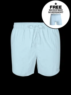 Heren Zwembroek Lichblauw + Gratis Microfiber boxershort-Muchachomalo Hot