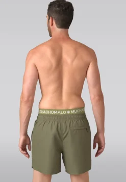 Heren zwembroek olijfgroen-Muchachomalo Best