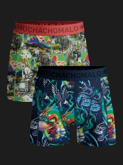 Jongens 2-pack Boxershorts New School-Muchachomalo Hot