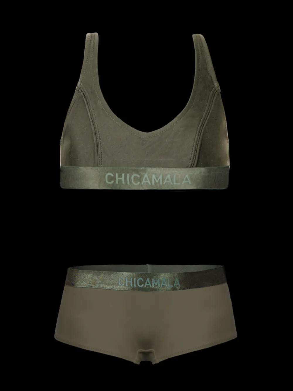 Meisjes Racerback bikini Effen-Muchachomalo Outlet